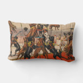 グレートダンのサーカスポスターとトレーナー ランバークッション (裏面)