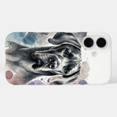 グレートダンの水彩色 Case-Mate iPhoneケース (裏面 (横))