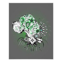 グレートダンイラストレーション フォトプリント           