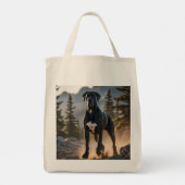 グレートダンエレガントグロッサリートートバッグ トートバッグ (裏面)