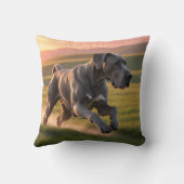 グレートダンエレガント装飾用クッション クッション (裏面)