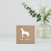 グレートダンドッグウォーカートレーナーパピーシッティングクラフト スクエア名刺 (スタンド正面)