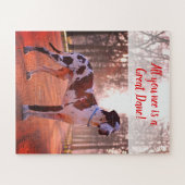 グレートダンパズル パーソナライズされた ジグソーパズル (横)