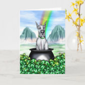 グレートダンブルーポットO金ゴールド カード (黄色い花)