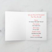 グレートダンベビーブラックガールアナウンスメント 案内状 (内部)