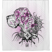 グレートダンポートレート シャワーカーテン (正面)