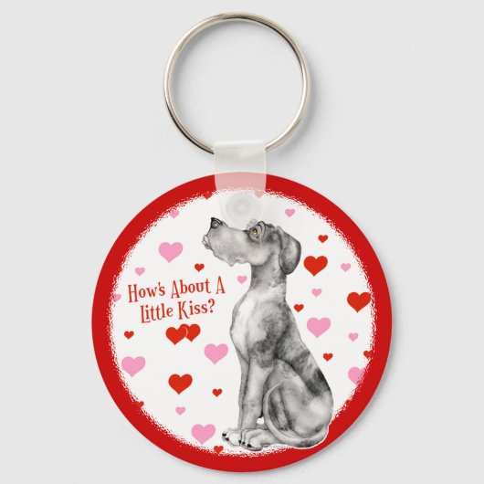 グレートダンメルルUCキスキーチェーン キーホルダー (正面)