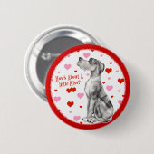 グレートダンメルルUCキスボタン 缶バッジ (正面&裏面)