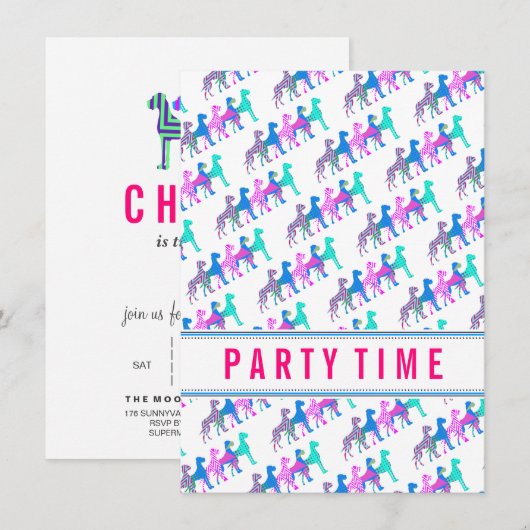 グレートダンモダンズカッコいいと 招待状 (正面/裏面)