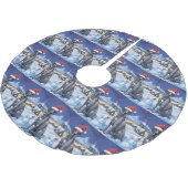 グレートダン冬ワンダーランドクリスマスジョイ ブラッシュドポリエステルツリースカート (アングル)