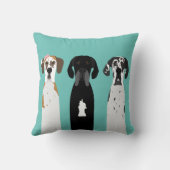 グレートダン子犬 クッション (裏面)