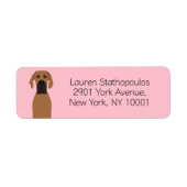 グレートダン子犬 ラベル (正面)