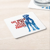 グレートダン紙コースター スクエアペーパーコースター (アングル)