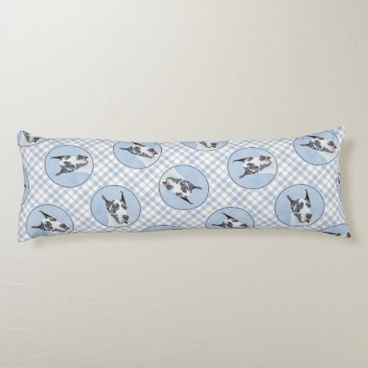 グレートダン絵を描ズオリジナルペットドッグアート ボディピロー (裏面)