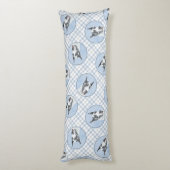 グレートダン絵を描ズオリジナルペットドッグアート ボディピロー (裏面 (縦))