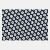 グレートダン絵を描ズオリジナルペットドッグアート ラッピングペーパーシート (正面3)