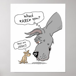 グレートダン&チワフアブルー ポスター