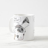 グレートダン&チワフアメルルB コーヒーマグカップ (正面左)