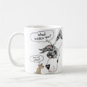 グレートダン&チワフアメルルB コーヒーマグカップ (左)