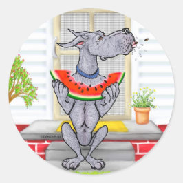 グレートダンSPITブルー ラウンドシール