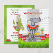 グレートダンSPITブルー 招待状 (正面/裏面)