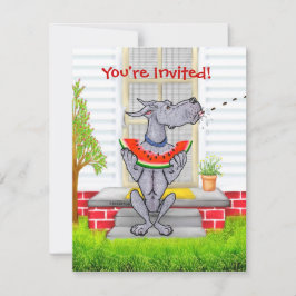 グレートダンSPITブルー 招待状