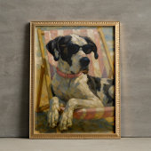 グレートダーネアットザビーチウォールアートポスタープリント ポスター