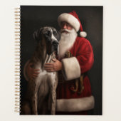 グレートダーネウィズサンタクロースフェスティバルクリスマス プランナー手帳 (正面)