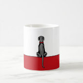 グレートダーネシットブラックUC コーヒーマグカップ (中央)