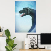 グレートダーネドッグドッグビーチ ポスター (ホームオフィス)