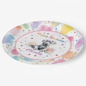 グレートダーンウォーターカラー紙プレート ペーパープレート (アングル)