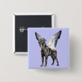 グレートダーンエンジェルブラックUC 缶バッジ (正面&裏面)