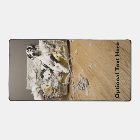 グレートダーンオンチーフソファデスクマットペットシッター デスクマット (正面)