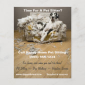 グレートダーンオンチーフソファペットシティングフライヤー4x5 (正面)