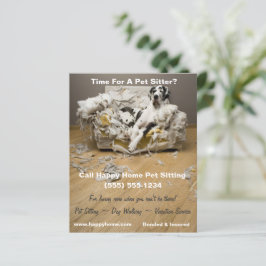 グレートダーンオンチーフソファペットシティングフライヤー4x5