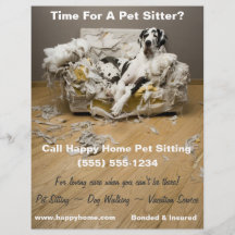 グレートダーンオンチーフソファペットシティングフライヤー8x11