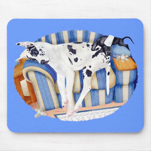 グレートダーンソファ マウスパッド (正面)