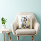 グレートダーンドッグイースター卵、ハッピーイースターグレートダーン クッション (椅子)