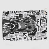 グレートダーンドッグゴルフタオル ゴルフタオル (横)