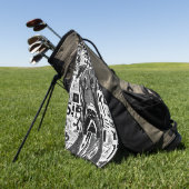 グレートダーンドッグゴルフタオル ゴルフタオル (グリーン)