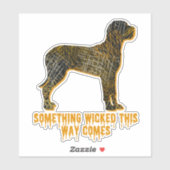 グレートダーンドッグシルエットおもしろいオレンジブルークハロウィーン シール (シート)