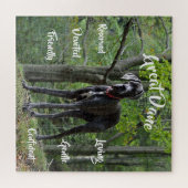 グレートダーンドッグトレイトジグソーゲーム ジグソーパズル (横)