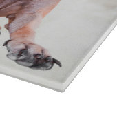 グレートダーンドッグハットメリークリスマスレッドオーナメント カッティングボード (角)