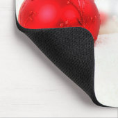 グレートダーンドッグハットメリークリスマスレッドオーナメント マウスパッド (コーナー)