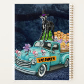 グレートダーンドッグハロウィントラック怖い夜 プランナー手帳 (裏面)