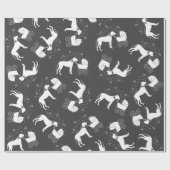 グレートダーンドッグベビーシャワーパピーグレー ラッピングペーパー (フラット)