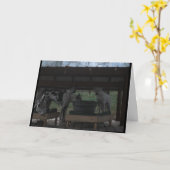 グレートダーンハロウィーンカード カード (黄色い花)