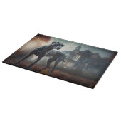 グレートダーンハロウィーン怖 カッティングボード (角)