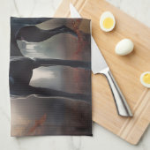 グレートダーンハロウィーン怖 キッチンタオル (四つ折り)