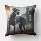 グレートダーンハロウィーン怖 クッション (裏面)